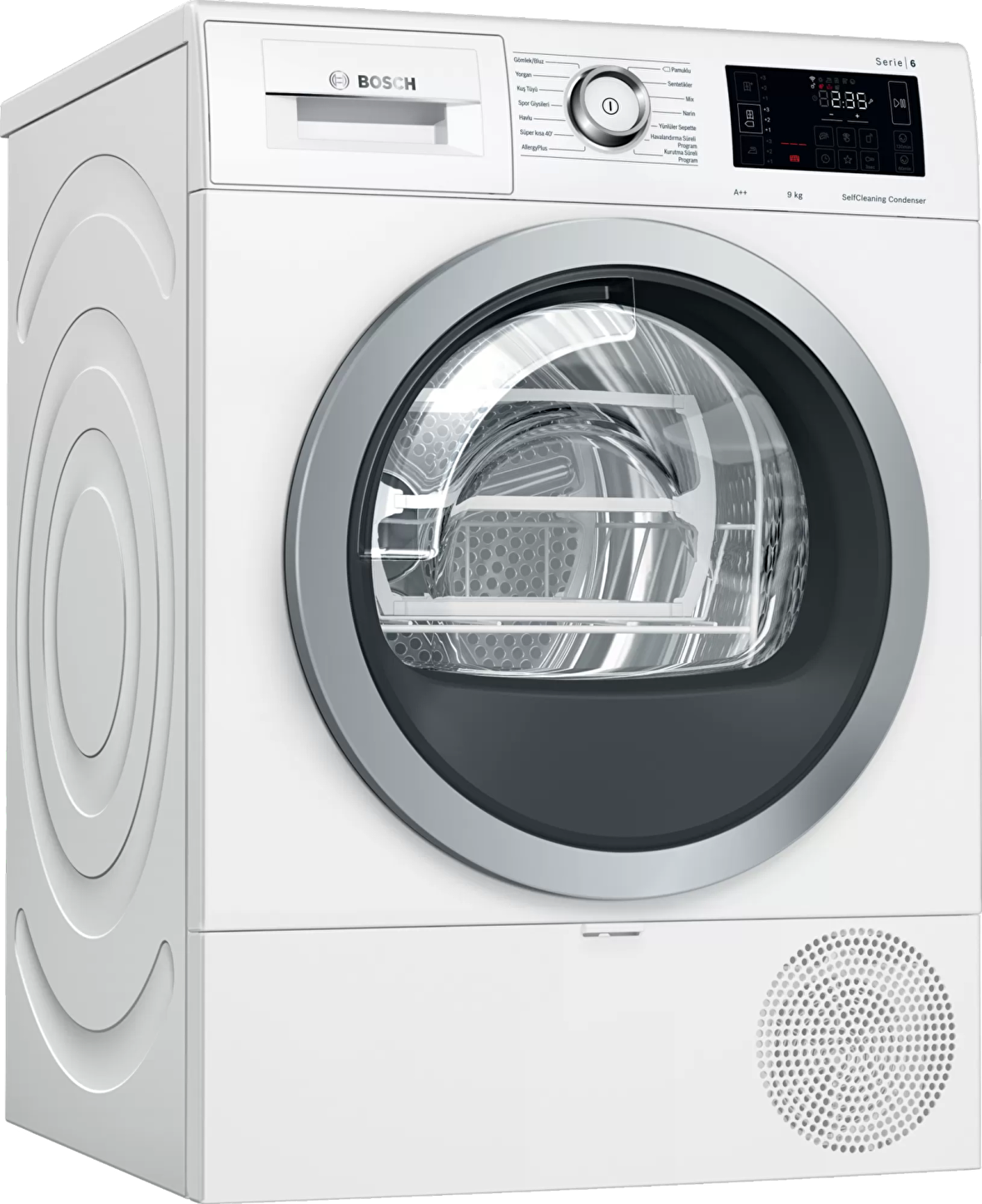 Bosch Serie 6 WTWH8760TR 9 kg Isı Pompalı A++ Kurutma Makinesi