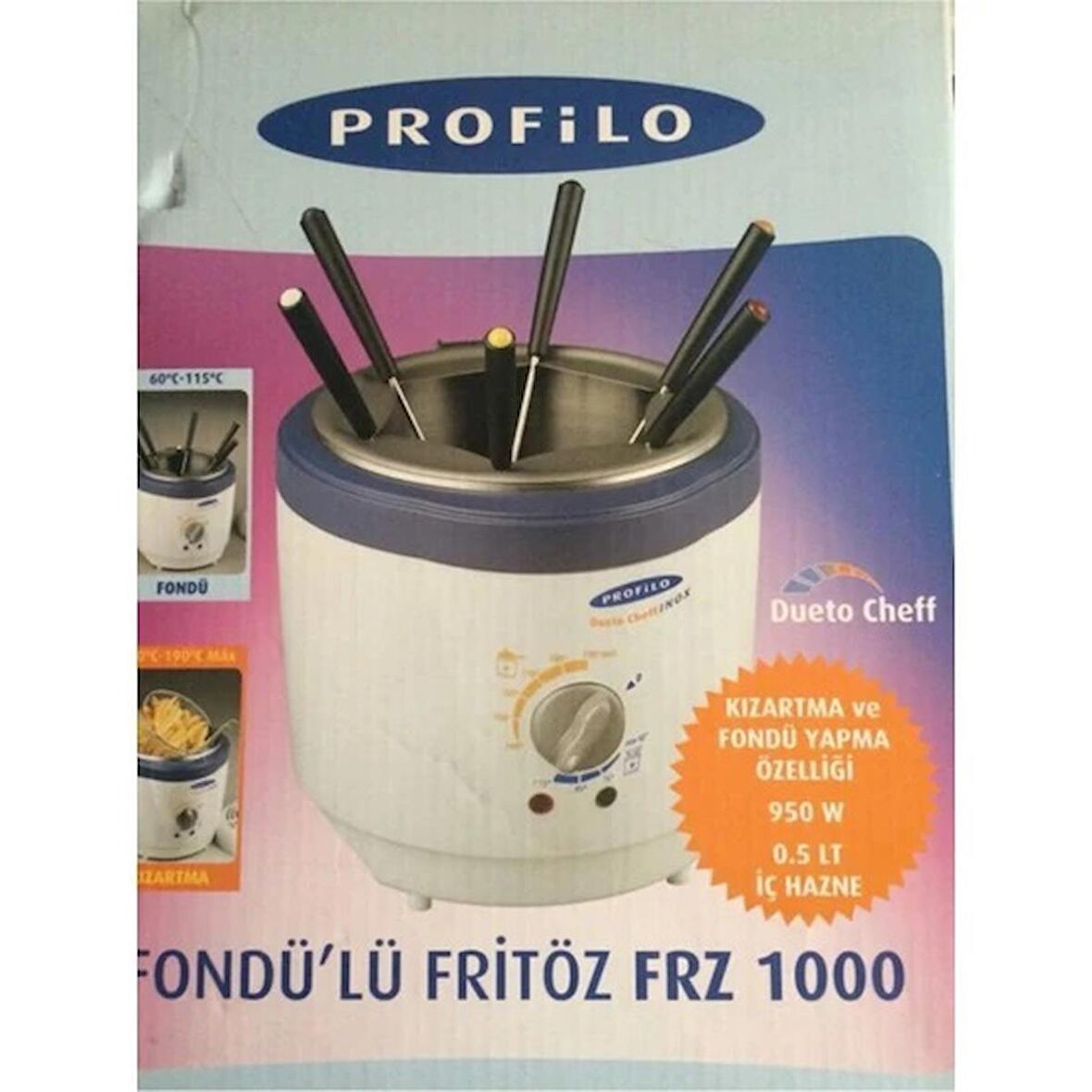 Profilo FRZ1000 0.5 lt Fritöz Beyaz