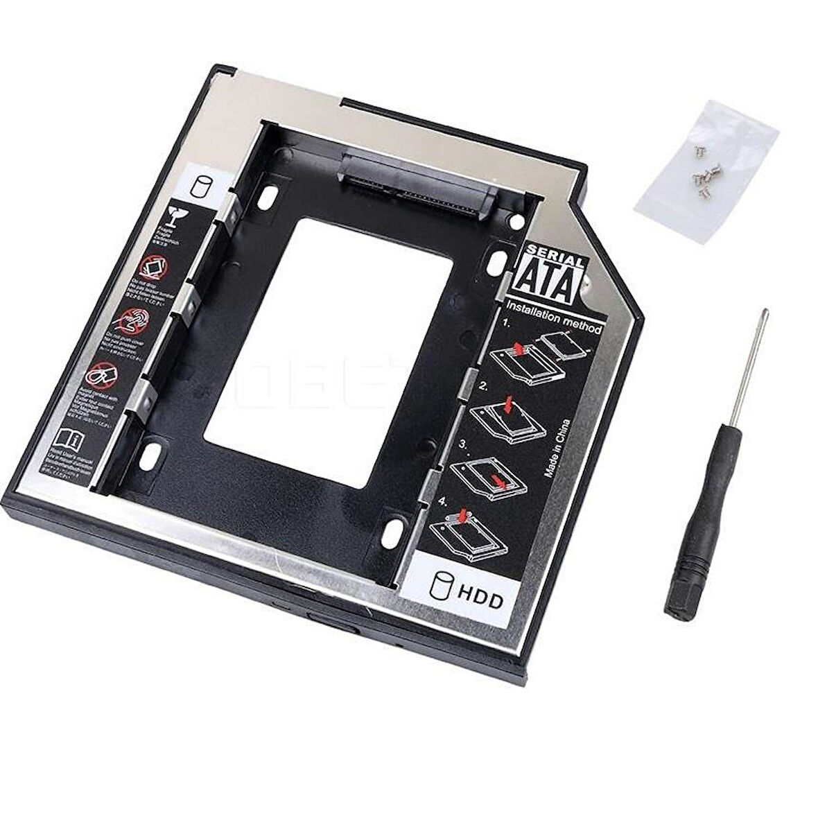 4716 9.5mm Sata Hdd Harddisk Caddy Kızak Kutu Laptop Ssd Notebook İkinci Hdd Takma