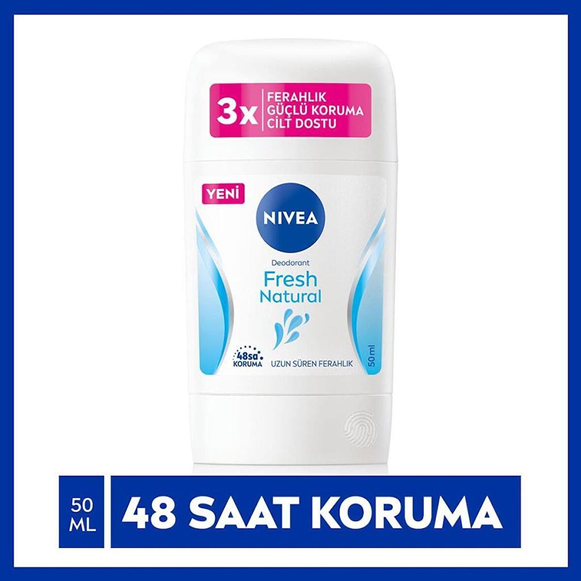 NIVEA Kadın Stick Deodorant Fresh Natural 48 Saat Deodorant Koruması 50ml