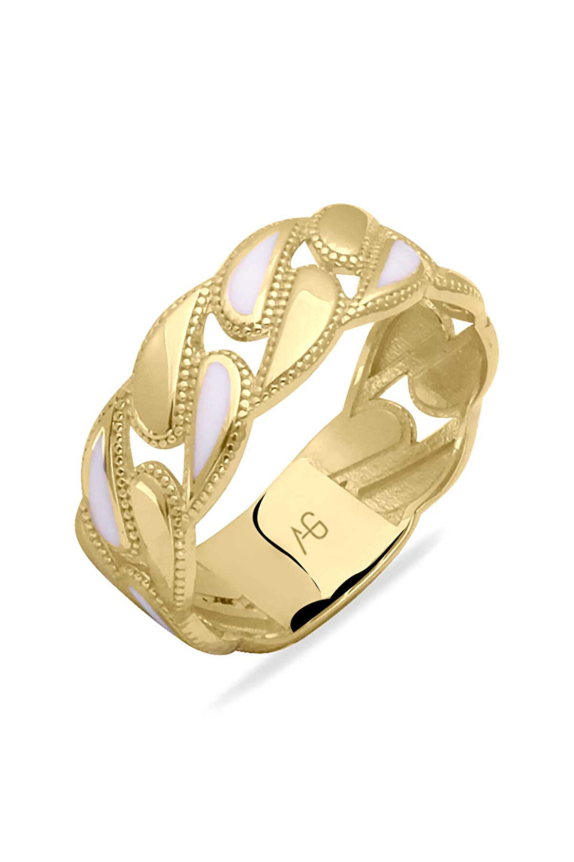 Sarı Altın Altın Mineli Gurmet Yüzük