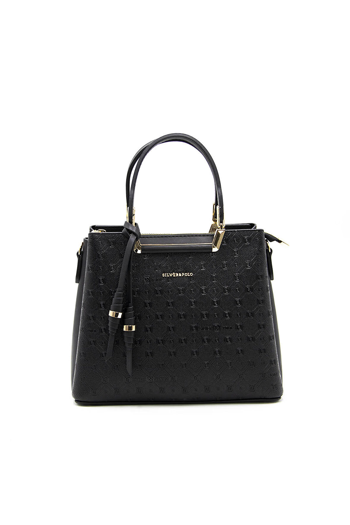 Kadın Omuz Çantası 969-42431 SİLVER POLO Kadın ÇANTASI M46 SİYAH-MAT SİYAH