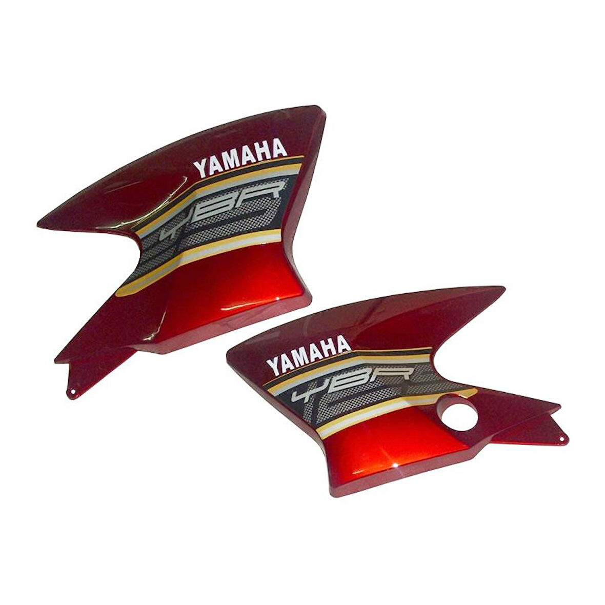 Yamaha YBR K Benzin Depo Dekor Kapak Takımı Kırmızı
