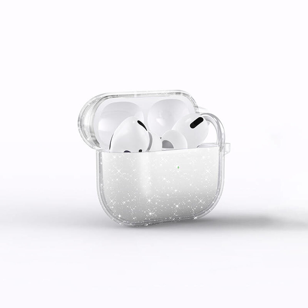 Apple Airpods 3. Nesil Allstar Airbag-32 Parlayan Simli Saydam Renkli Kılıf