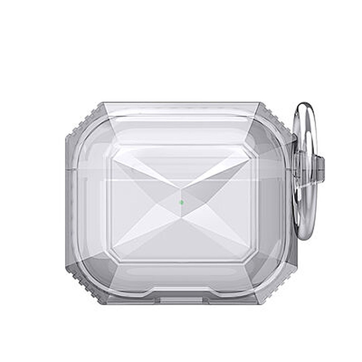 Apple Airpods 3. NesilŞeffaf Geometrik Tasarımlı Airbag-22 Silikon Kılıf