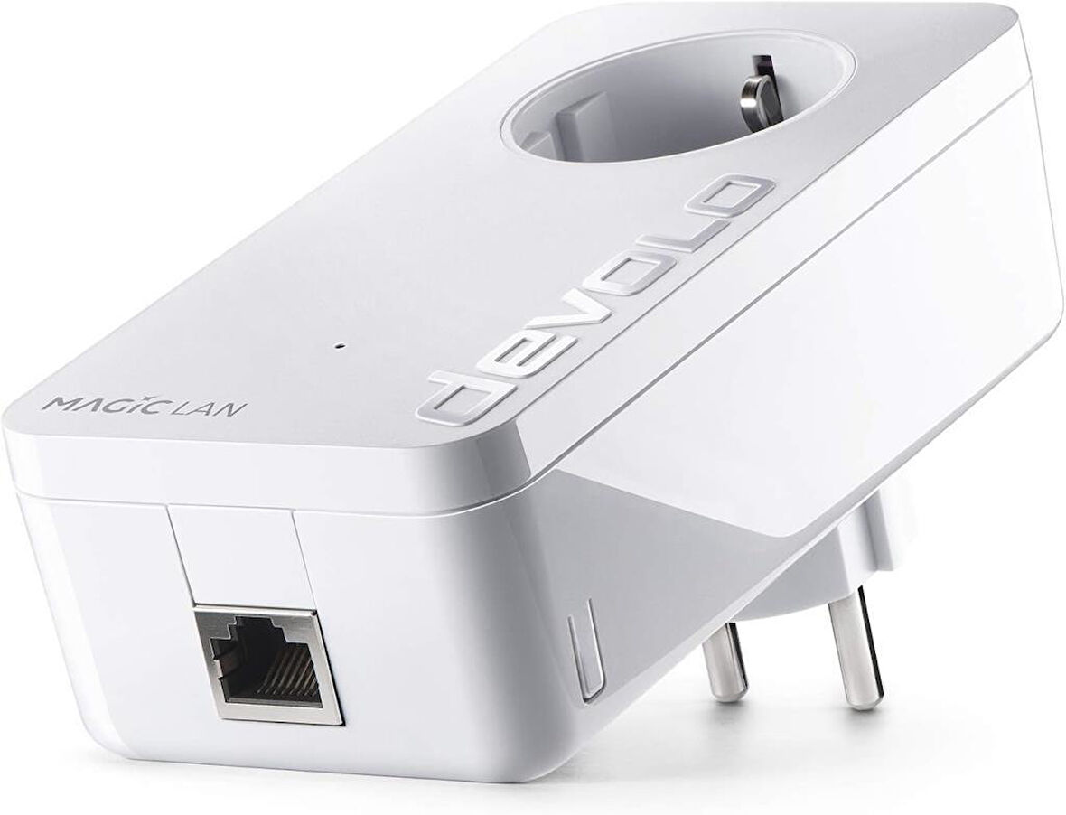 Devolo Magic 2 LAN (1-1-1) I Ek WiFi Güçlendirici Adaptör I Powerline: 2.400 Mbps I 2x gigabit LAN bağlantı noktası I WiFi Menzil Genişletici I Access Point I Tak Çalıştır