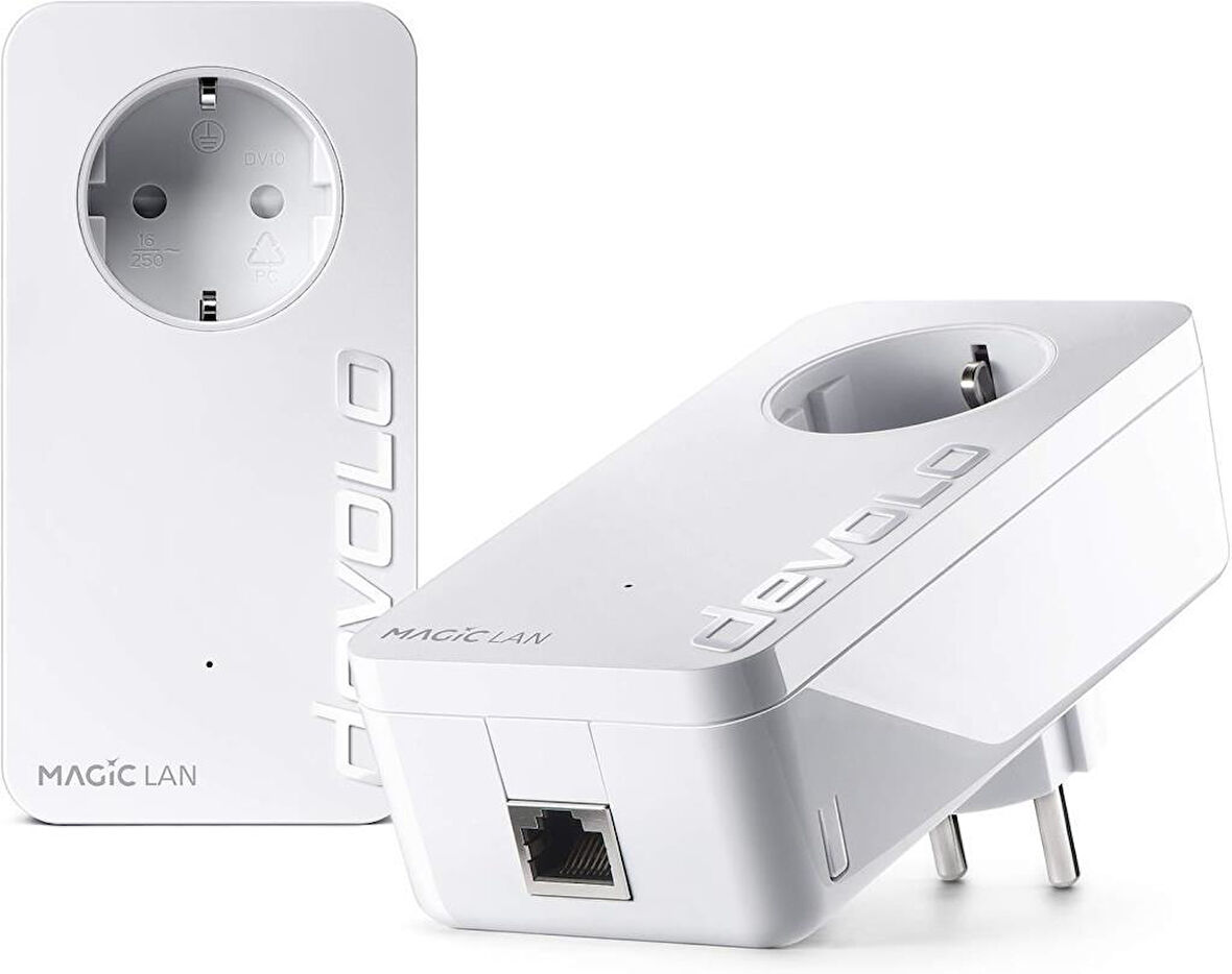 Devolo Magic 2 LAN triple Başlangıç Kiti I Mesh Wi-Fi I Powerline: 2.400 I WiFi Menzil Genişletici I Access Point I Tak Çalıştır - Teşhir
