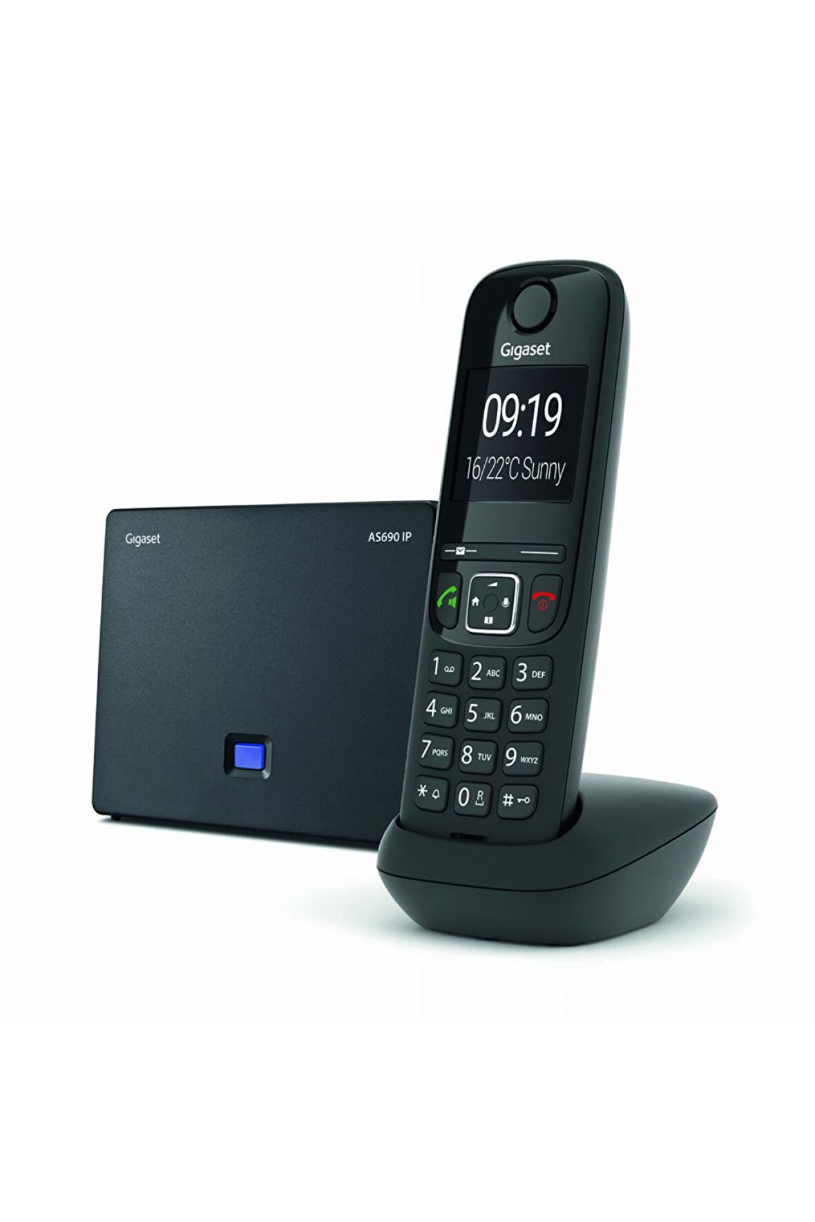 Gigaset AS690 IP Siyah Telsiz Dect Telefon 2" Ekran 150 Rehber