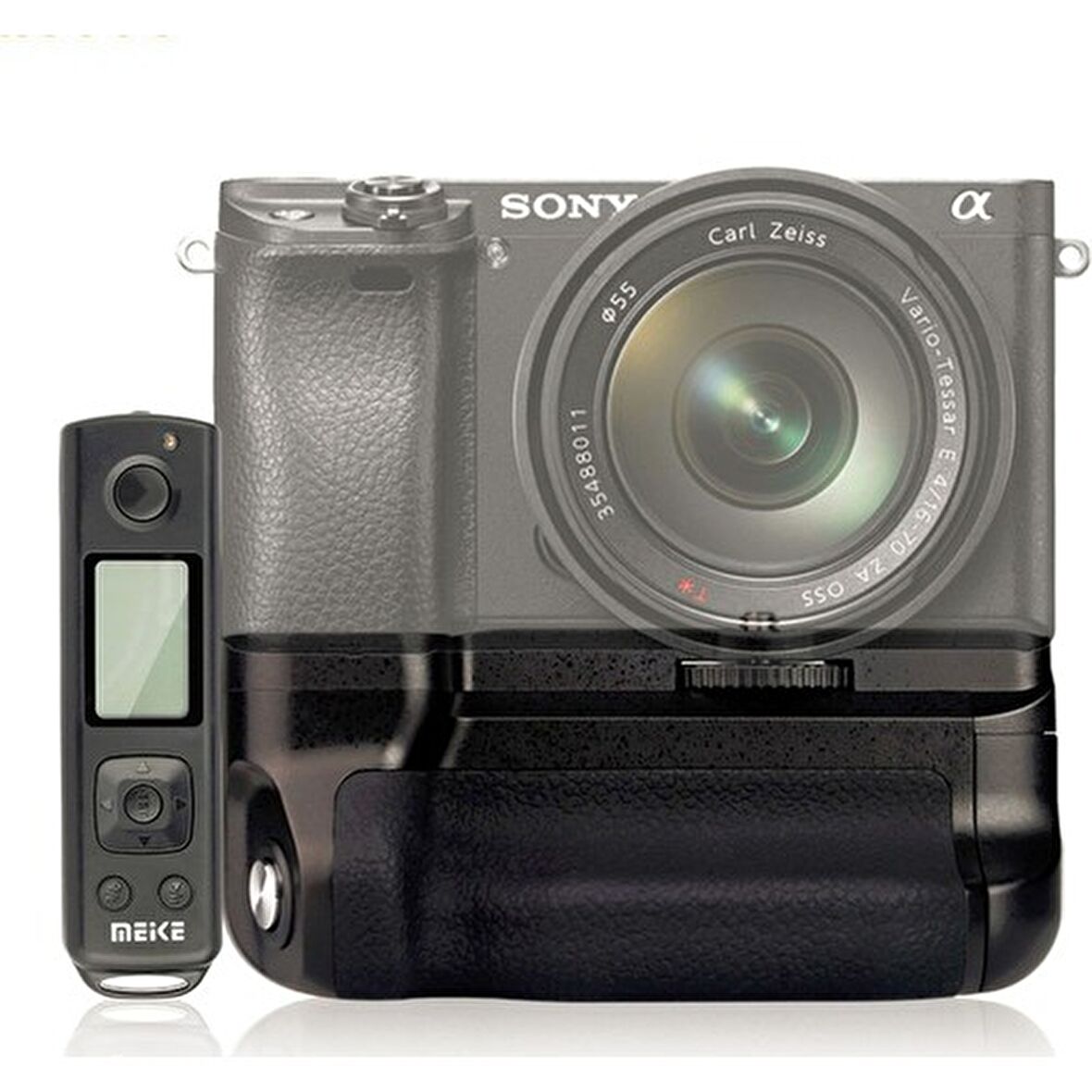 MeiKe Sony A6500 için MeiKe MK-A6500 Pro Battery Grip + 1 Ad. NP-FW50 Batarya