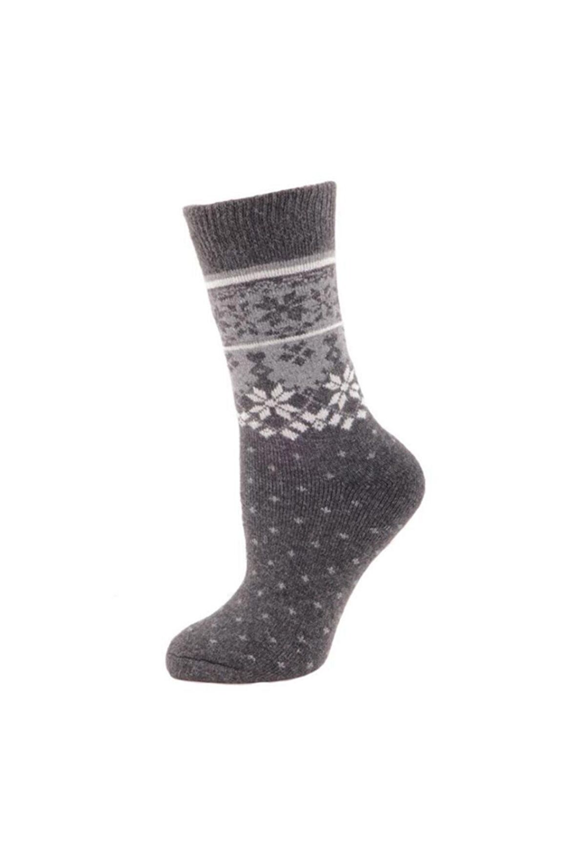 Casual Wool Socks Erkek Çorap Gri