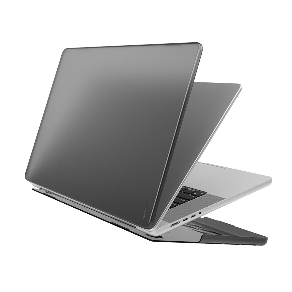 Vonmahlen Şeffaf Kapak & Kılıf for MacBook MacBook Pro 14 inç Mat - Siyah