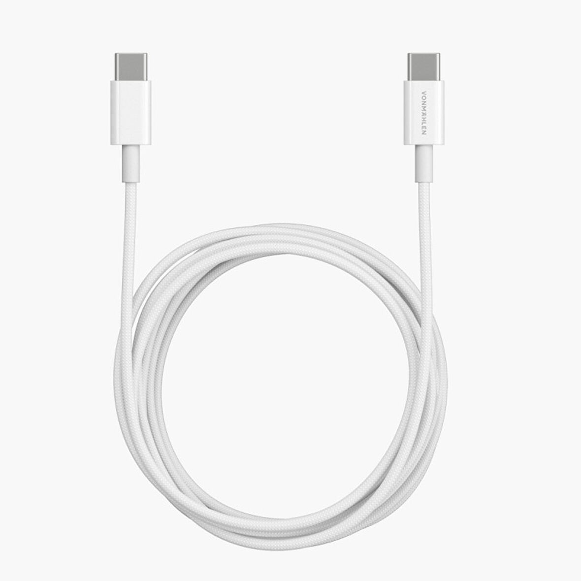 Vonmahlen USB-C'den USB-C'ye 60W Şarj Kablosu - 2M - Beyaz