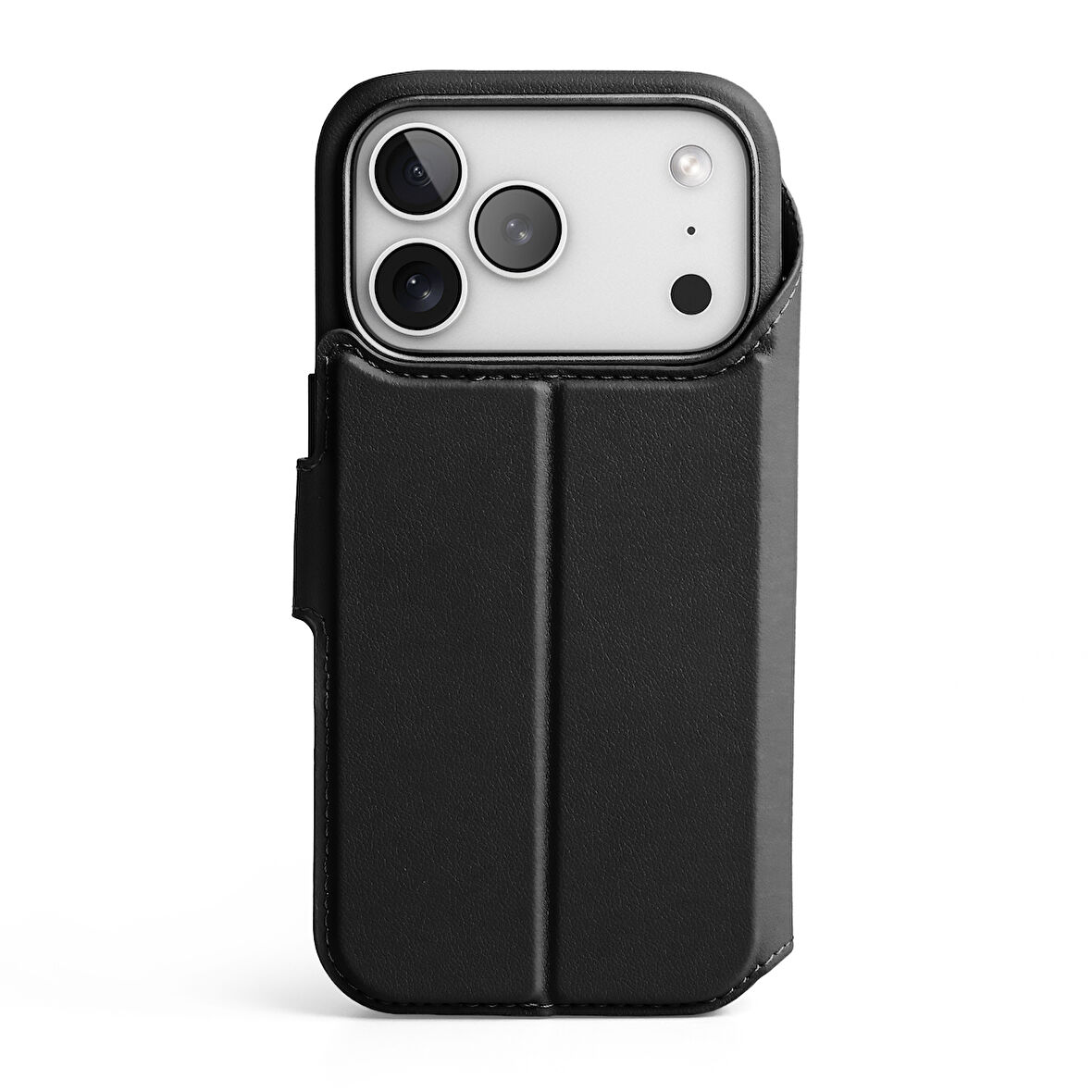 Vonmahlen iPhone 17 Pro Max Vegan Deri Folio - Siyah