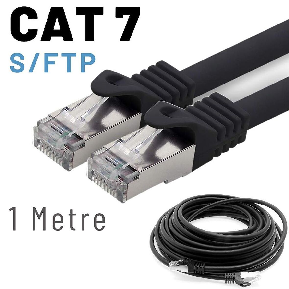 IRENIS 1 Metre CAT7 Kablo S/FTP LSZH Ethernet Network Lan Ağ Kablosu 