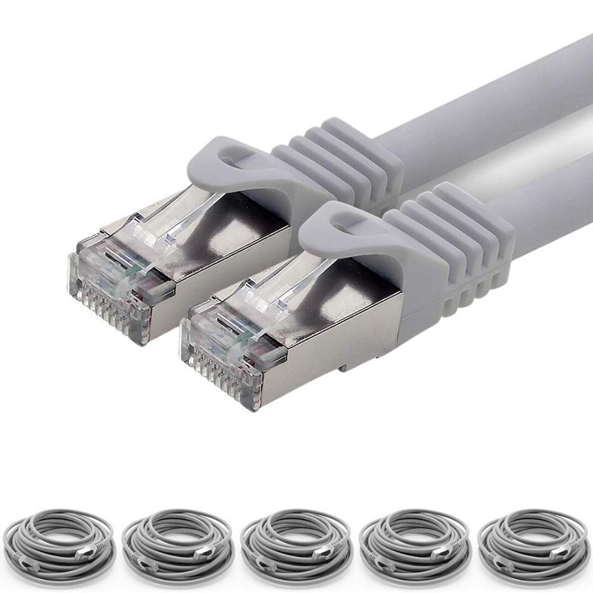 5 adet 3 Metre IRENIS CAT7 Kablo S/FTP Ethernet Network LAN Ağ Kablosu
