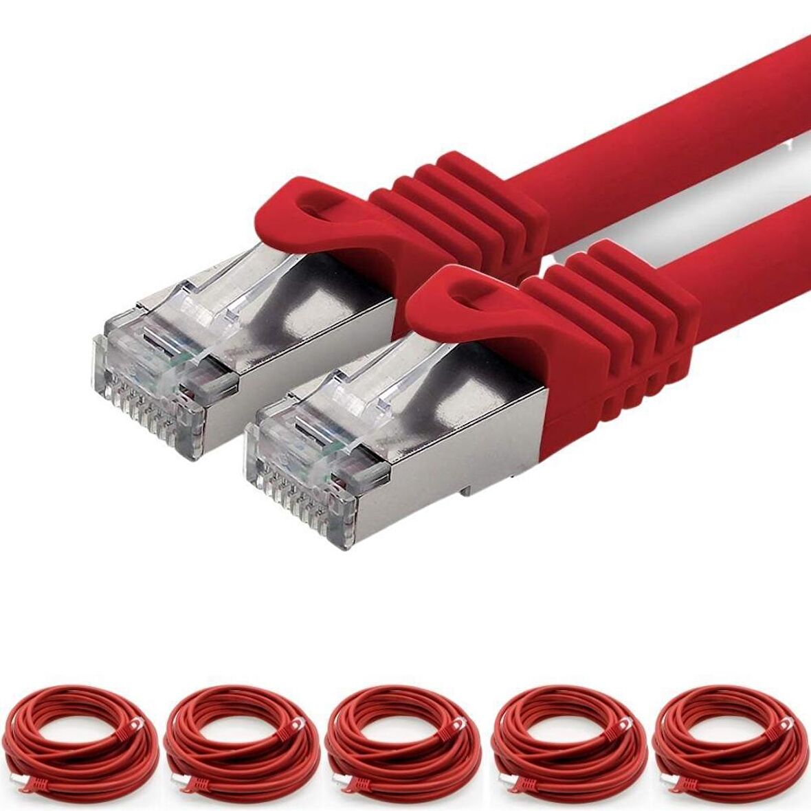 5 adet 3 Metre IRENIS CAT7 Kablo S/FTP Ethernet Network LAN Ağ Kablosu
