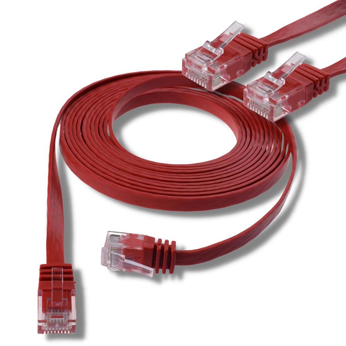 IRENIS 50 cm CAT6 Kablo Yassı Ethernet Network Lan Ağ İnternet Kablosu