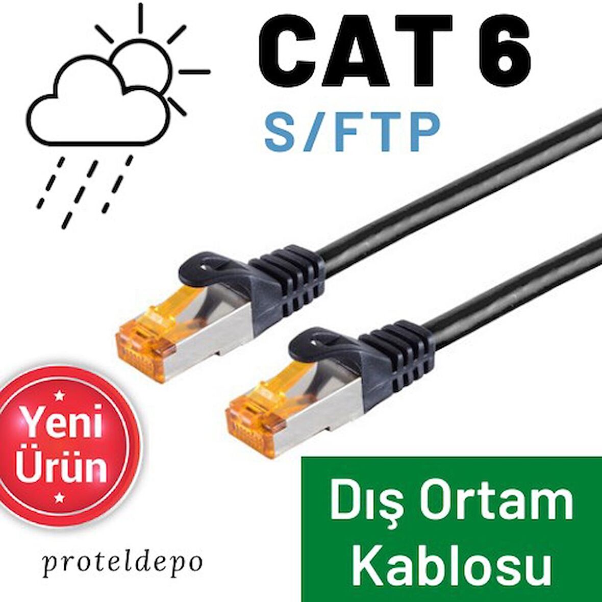 IRENIS CAT6 Kablo Dış Ortam Açıkhava Ethernet Network Lan Kablosu