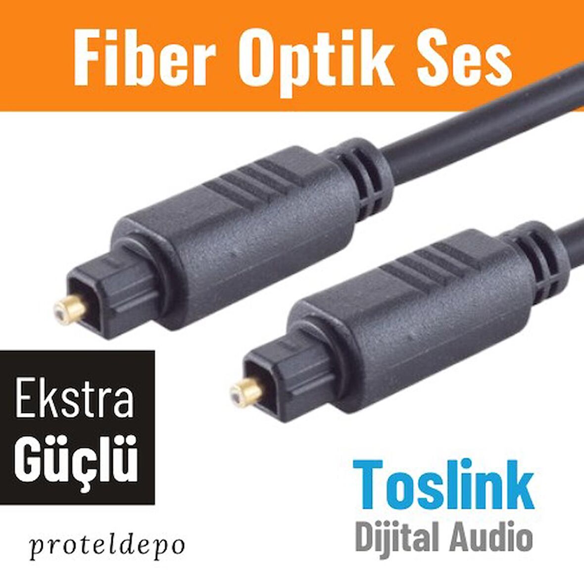 IRENIS Fiber Optik Kablo Toslink Optik Ses Kablosu, Ekstra Kalın