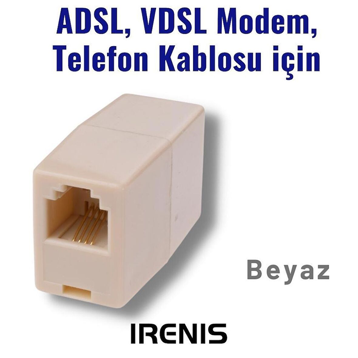 IRENIS Modem ve Telefon Kablo Ekleyici, Birleştirici, Uzatıcı