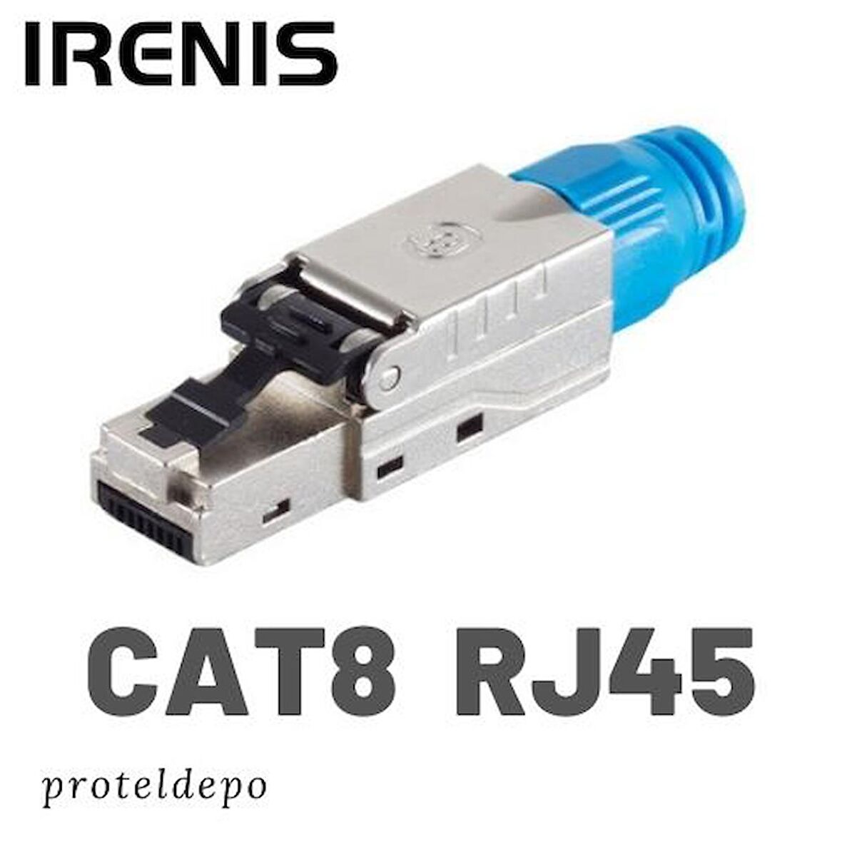 IRENIS CAT8 RJ45 Aletsiz Montaj tipi Konnektör, Cat8, Cat7 Kablo uyumlu