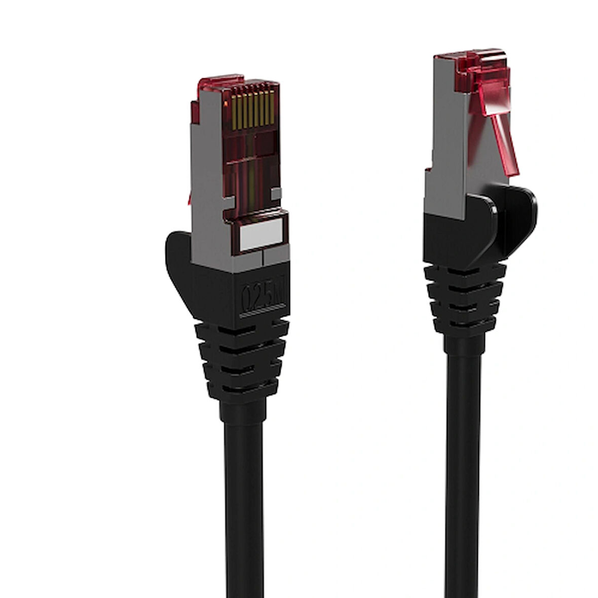 IRENIS 50 cm Siyah CAT6A S/FTP Ethernet Data Center Kablosu