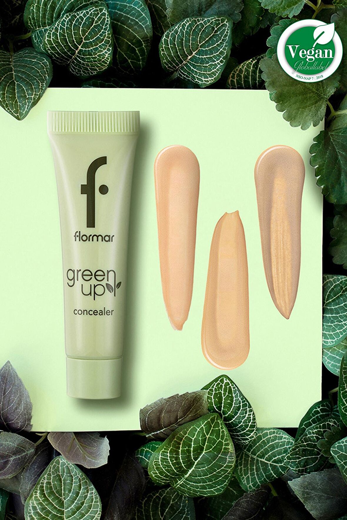 Flormar Nemli Ve Aydınlık Görünüm Veren Vegan Likit Kapatıcı-green Up Concealer-002 Beıge-4251903322256