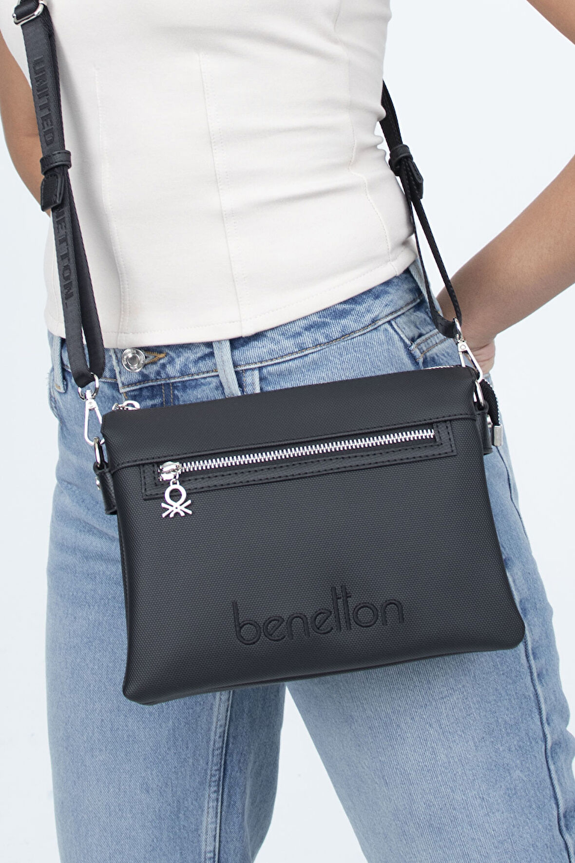 Benetton 1361 Kadın Çanta BYZ-GRİ