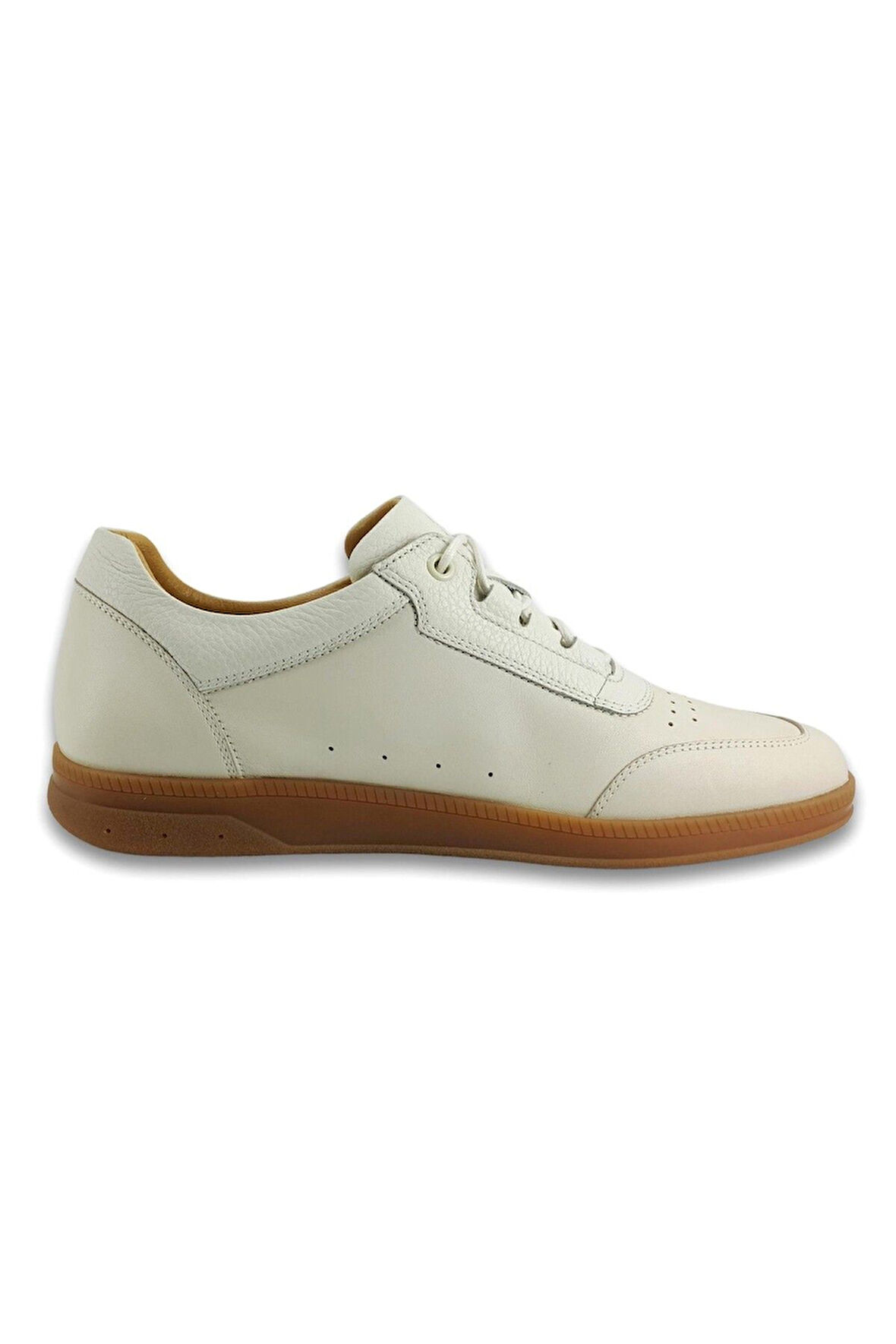 Lbr H1031 Erkek Hakiki Deri Eva Antik Casual Ayakkabı Kemik