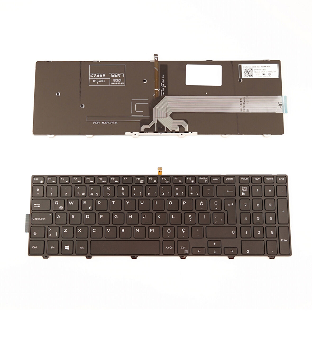 Dell Inspiron 5559 15-5559 Notebook Klavye Işıklı Türkçe Siyah