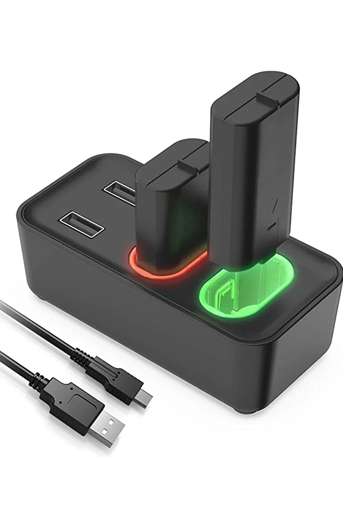 Xbox Series S X Batarya Şarj Dock &#43; 2 Adet 800 Mah Pil Dahil