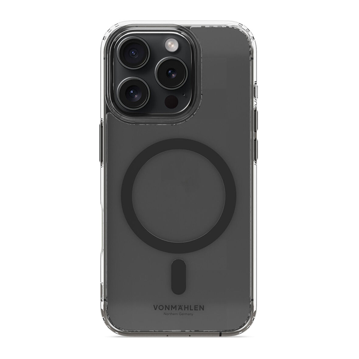 Vonmahlen Şeffaf Kapak & Kılıf iPhone 16 Pro Max - Siyah