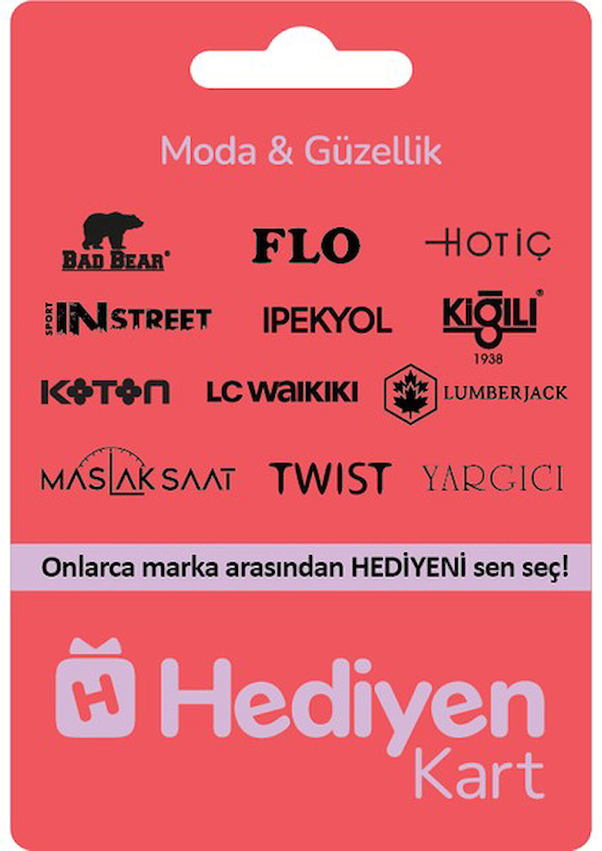 Hediyen Kart - Moda & Güzellik- 5000 TL