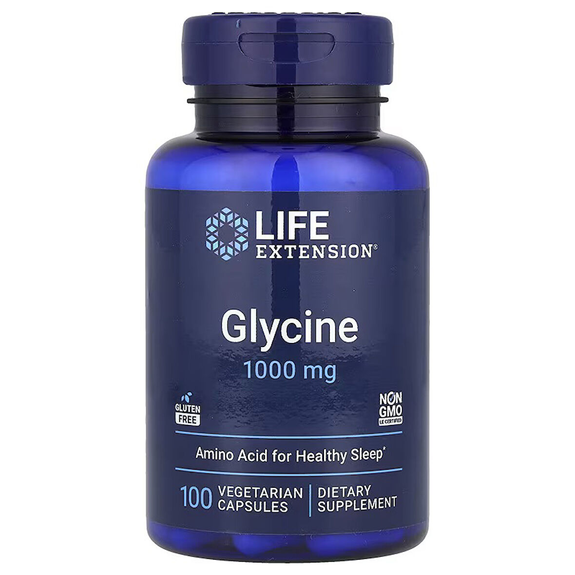 Glycine 1000 mg 100 Kapsül -Amino Acid for Healty Sleep