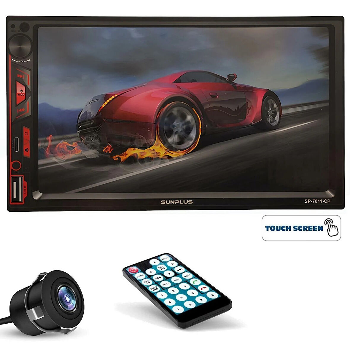 Sunplus Hitech Sp-7011-Cp Android Double Teyp 7 İnç 4X55 Watt Carplay