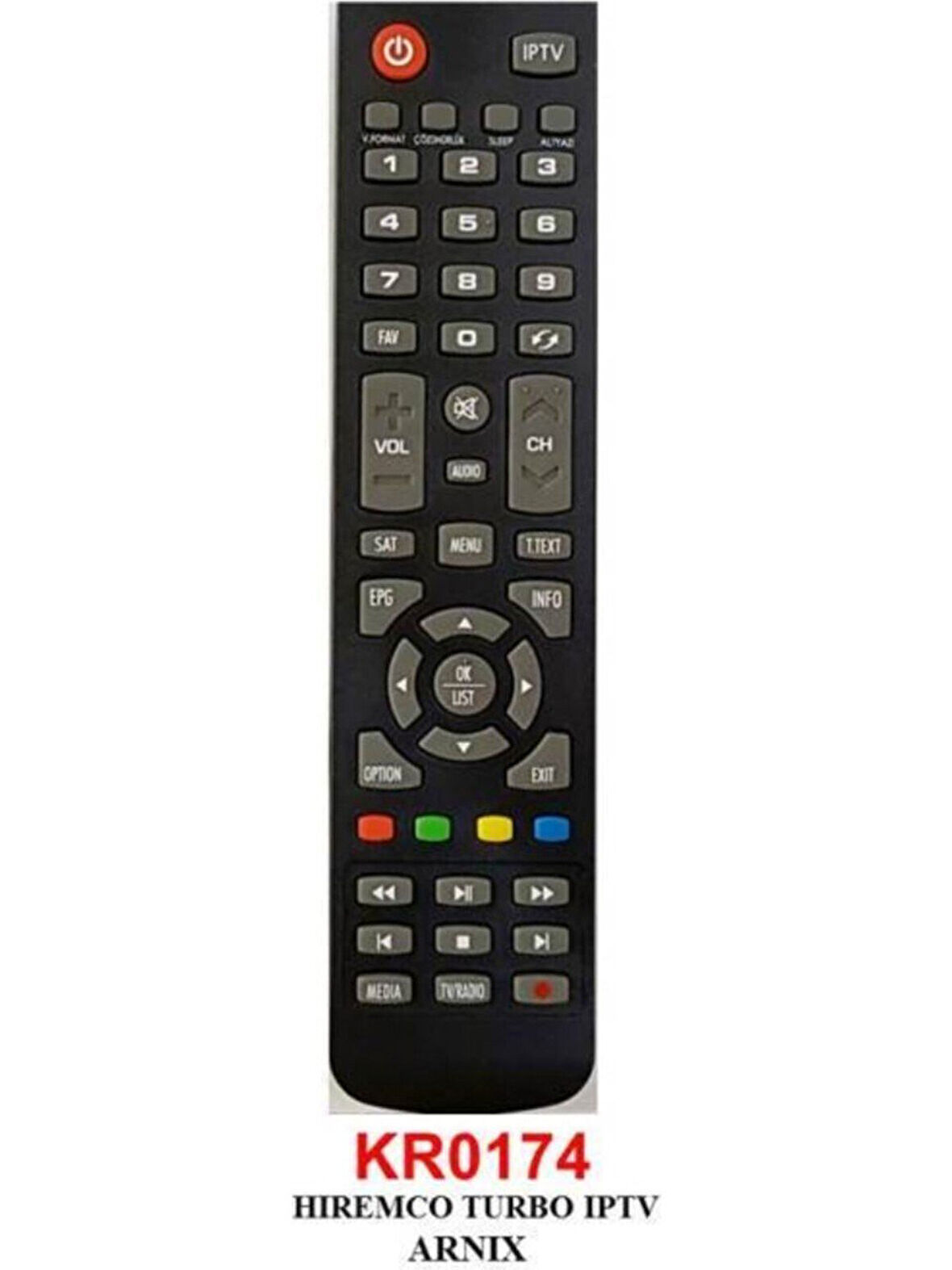 Seoul Hıremco Turboiptv-Arnıx Uydu Kumanda KR0174