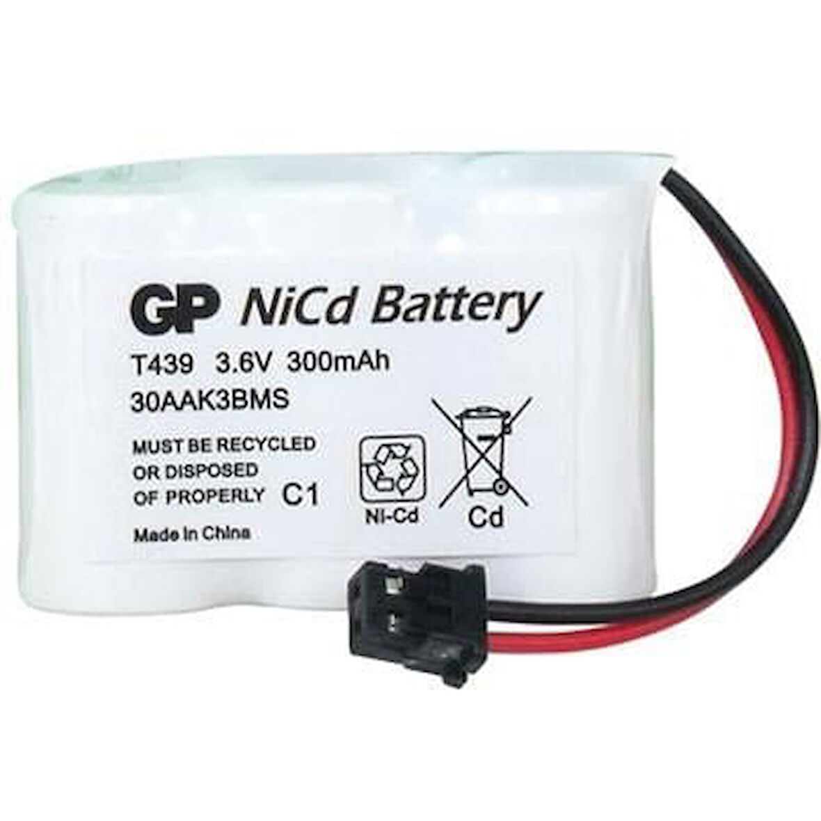 Gp T439 3.6 Volt 300 Mah 3Lü Kısa Pil