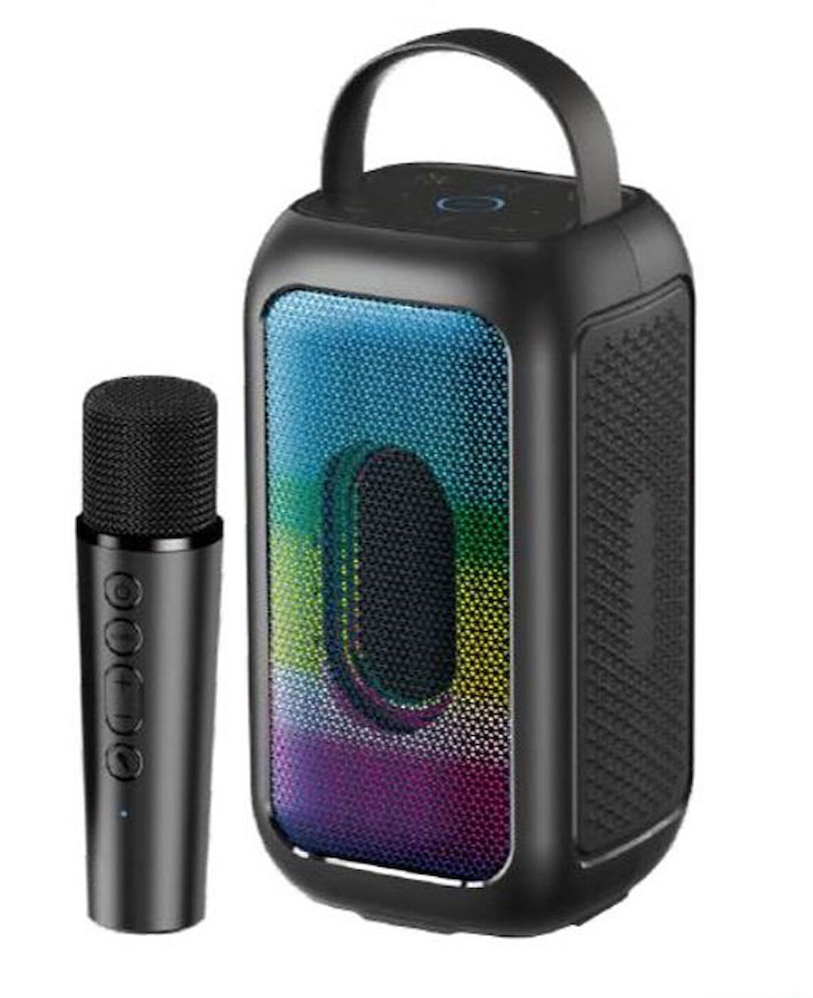 LEADER LP121 RGB Bluetooth USB AUX FM Radyo Kablosuz Mikrofon TAŞINABİLİR TOPLANTI AMFİSİ
