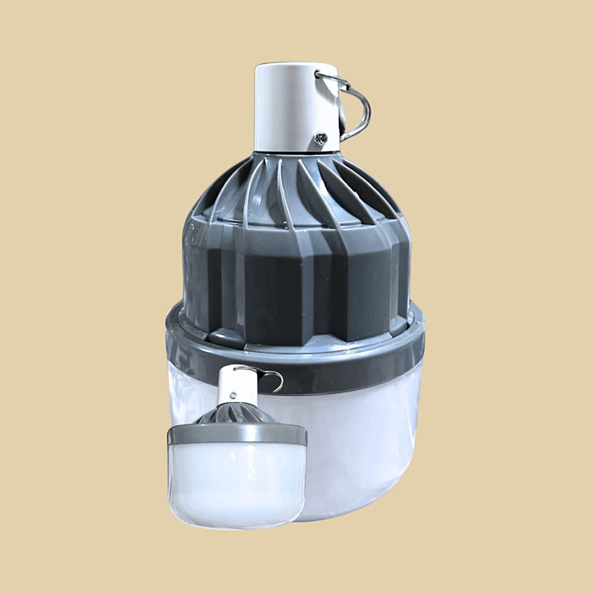 LEDX Taşınabilir Şarjlı Ampul – 80W, Teleskobik Askılı