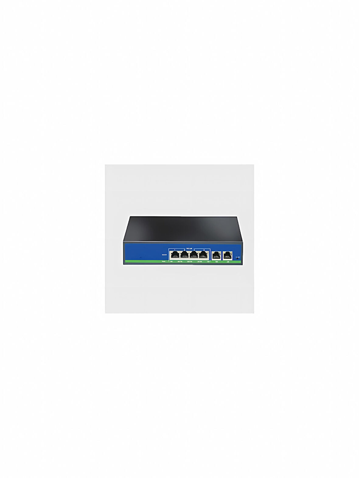 NOVACOM NVC-HIF0420FBL-C 4 PORT POE 2 PORT UPLİNK
