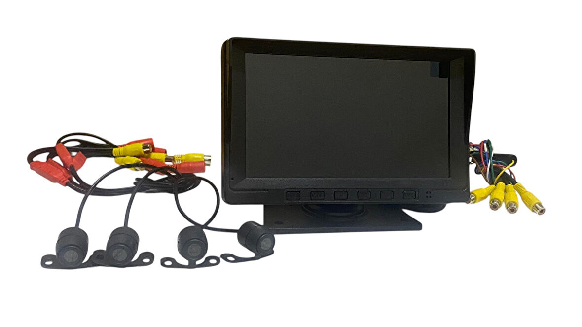 ROSE MR-08 7” EKRANLI 4 KAMERALI ARAÇ DVR SETİ - 4 KANAL FOKSİYON - KAYIT ÖZELLİĞİ