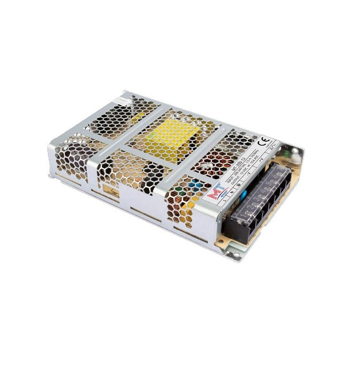 Mervesan 200W 12V DC 16.5A Metal Kasa Adaptör