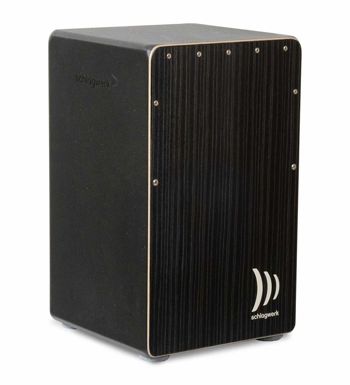 Schlagwerk CP91 Cajon Rudiments Hard Coal Stripes Large Black