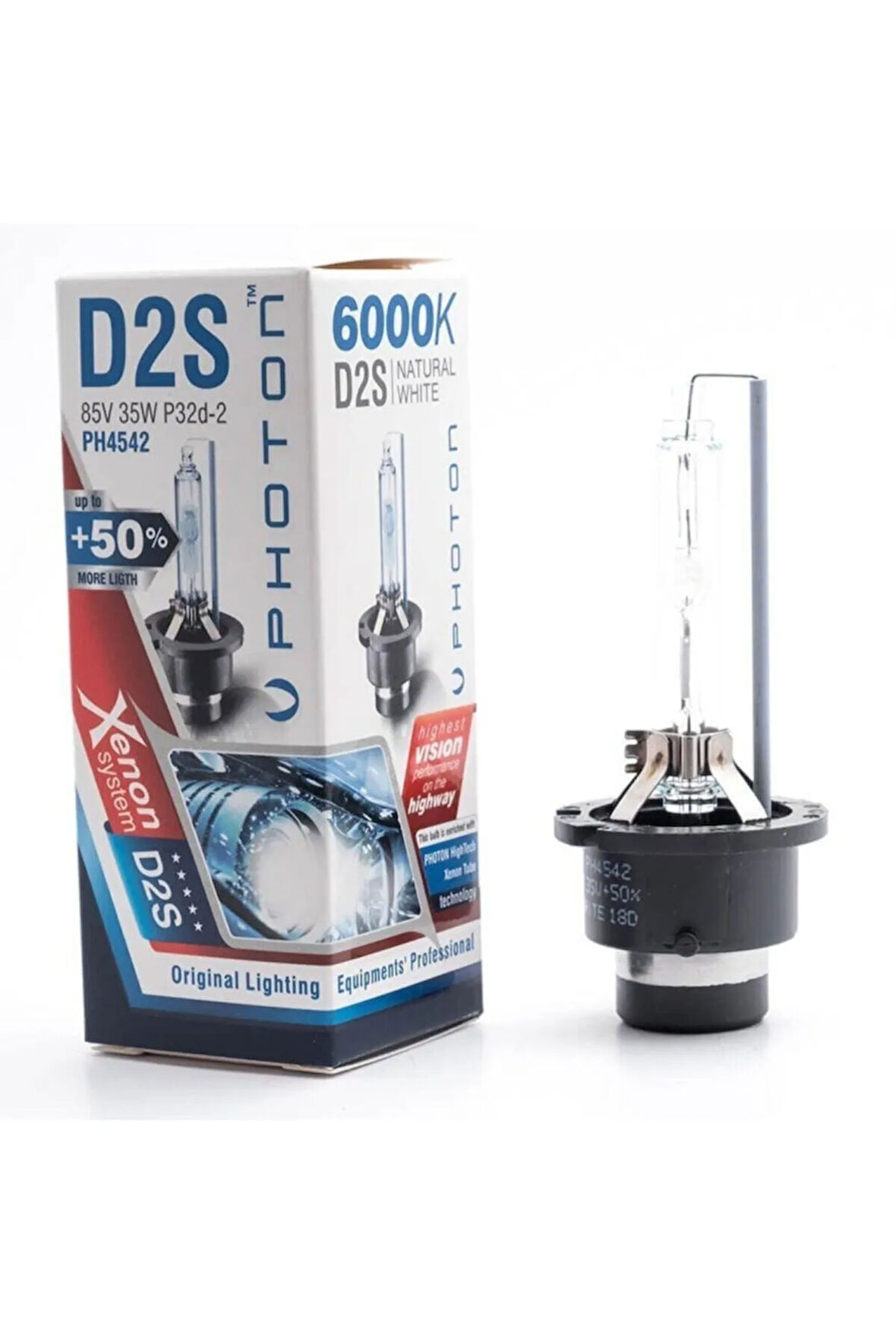 Xenon D2s 6000k +%50 Fazla Işık Oem Oto Ampul