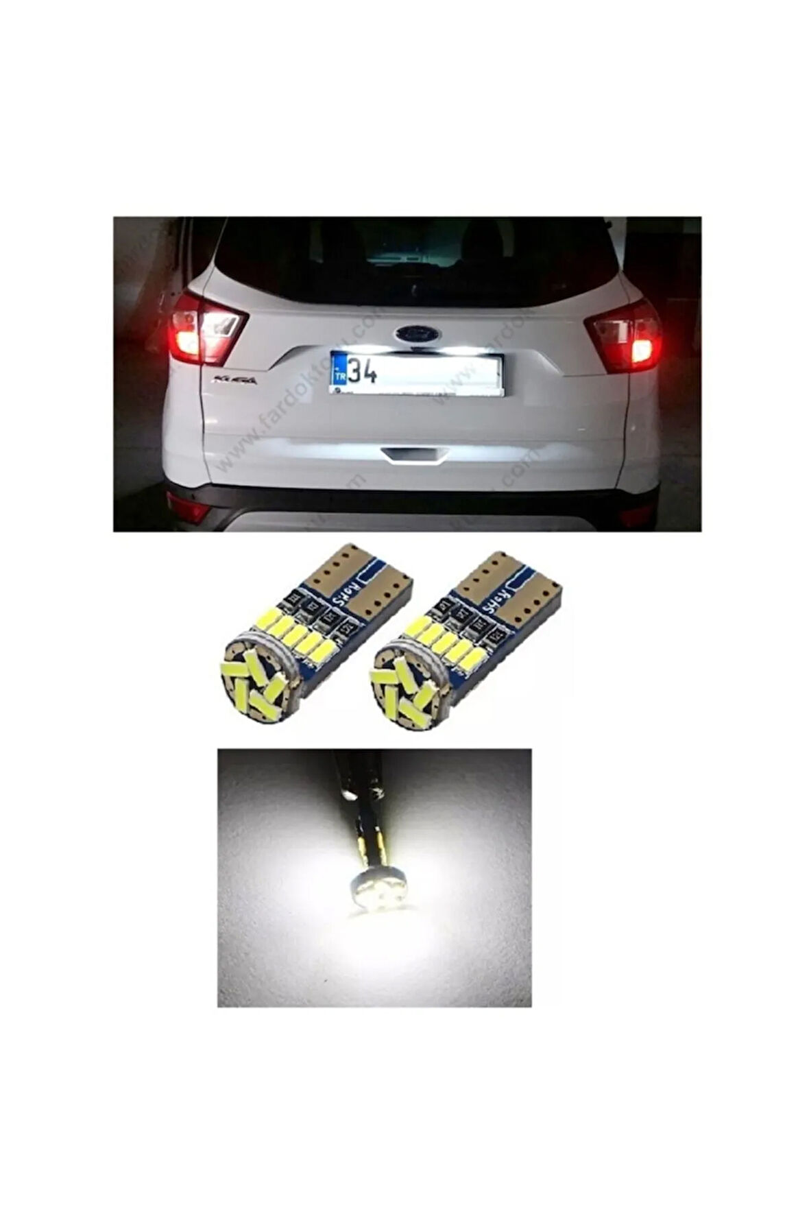 Ford Kuga Led Plaka Lambası Aydınlatma Ampulü