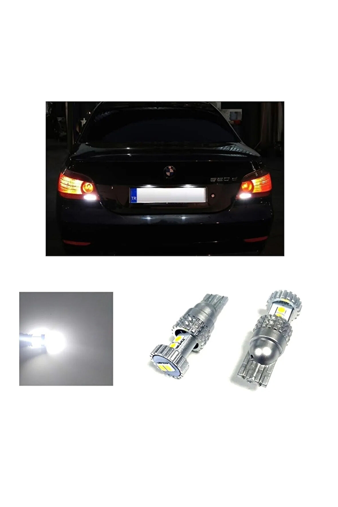 Bmw E60 Led Geri Vites Lambası Ampulü W16w T15 Ph7028 Uyumlu