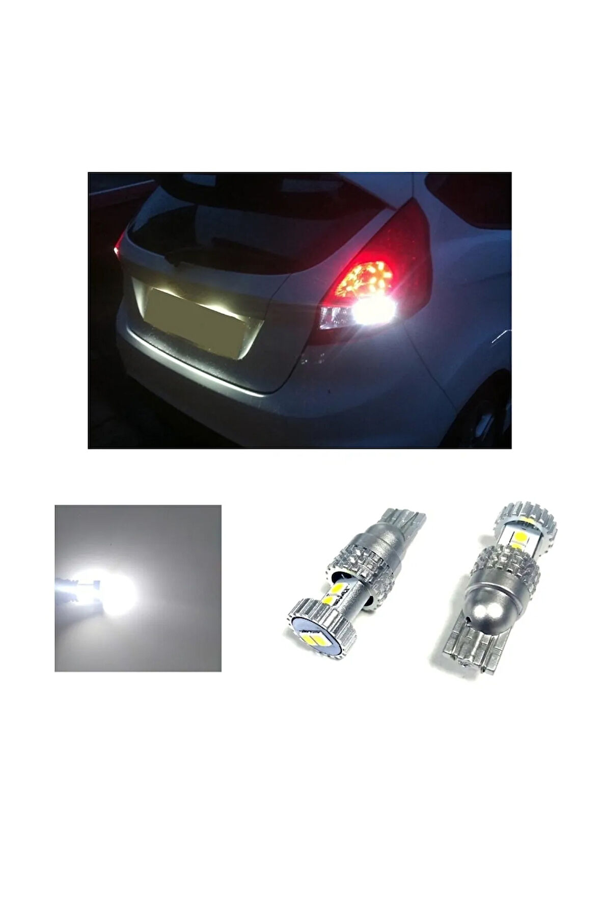 Ford Fiesta Beyaz Led Geri Vites Ampulü T15 W16w Ph7028