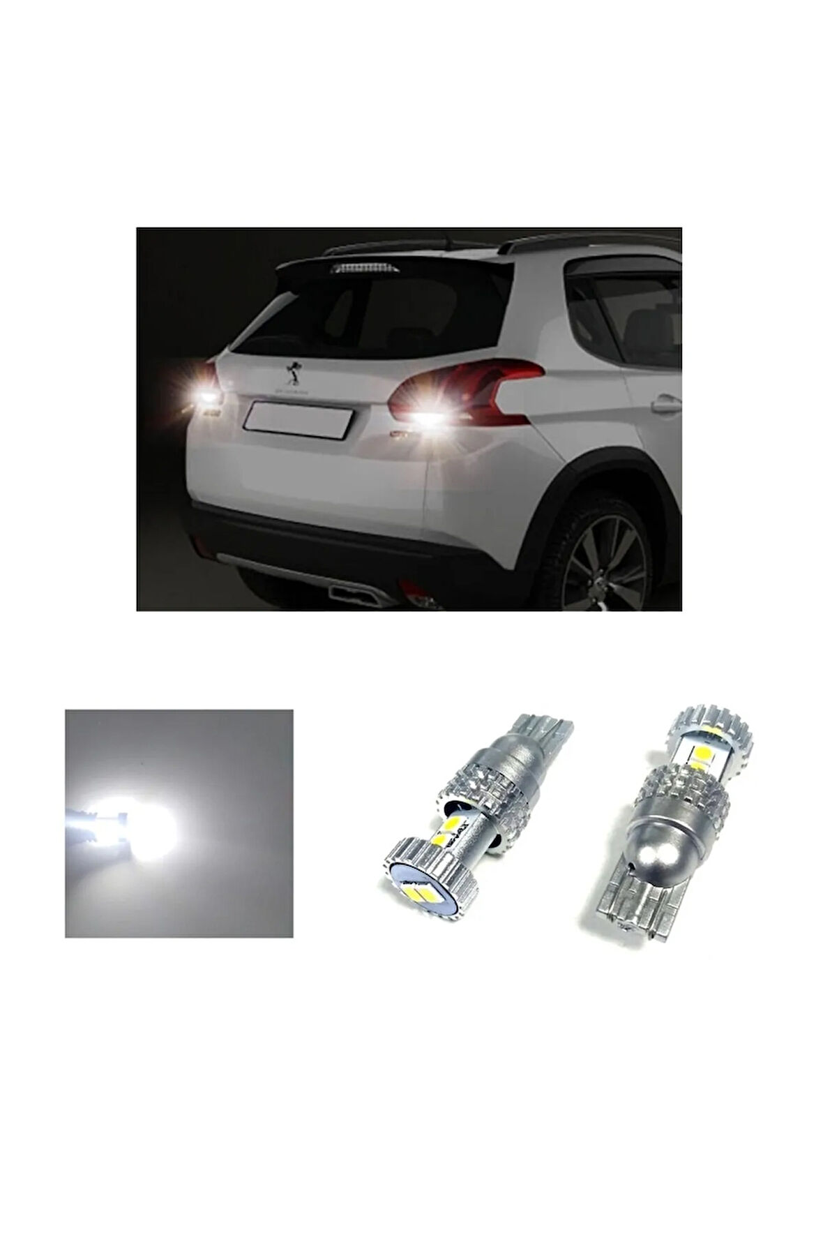 Peugeot 2008 Led Geri Vites Ampulü T15 W16w Beyaz Ph7028