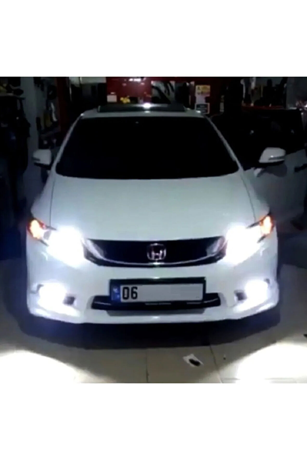Honda Cıvıc Fb7 Led Uzun Far Ampulü Şimşek Etkili Hb3 Zero Uyumlu
