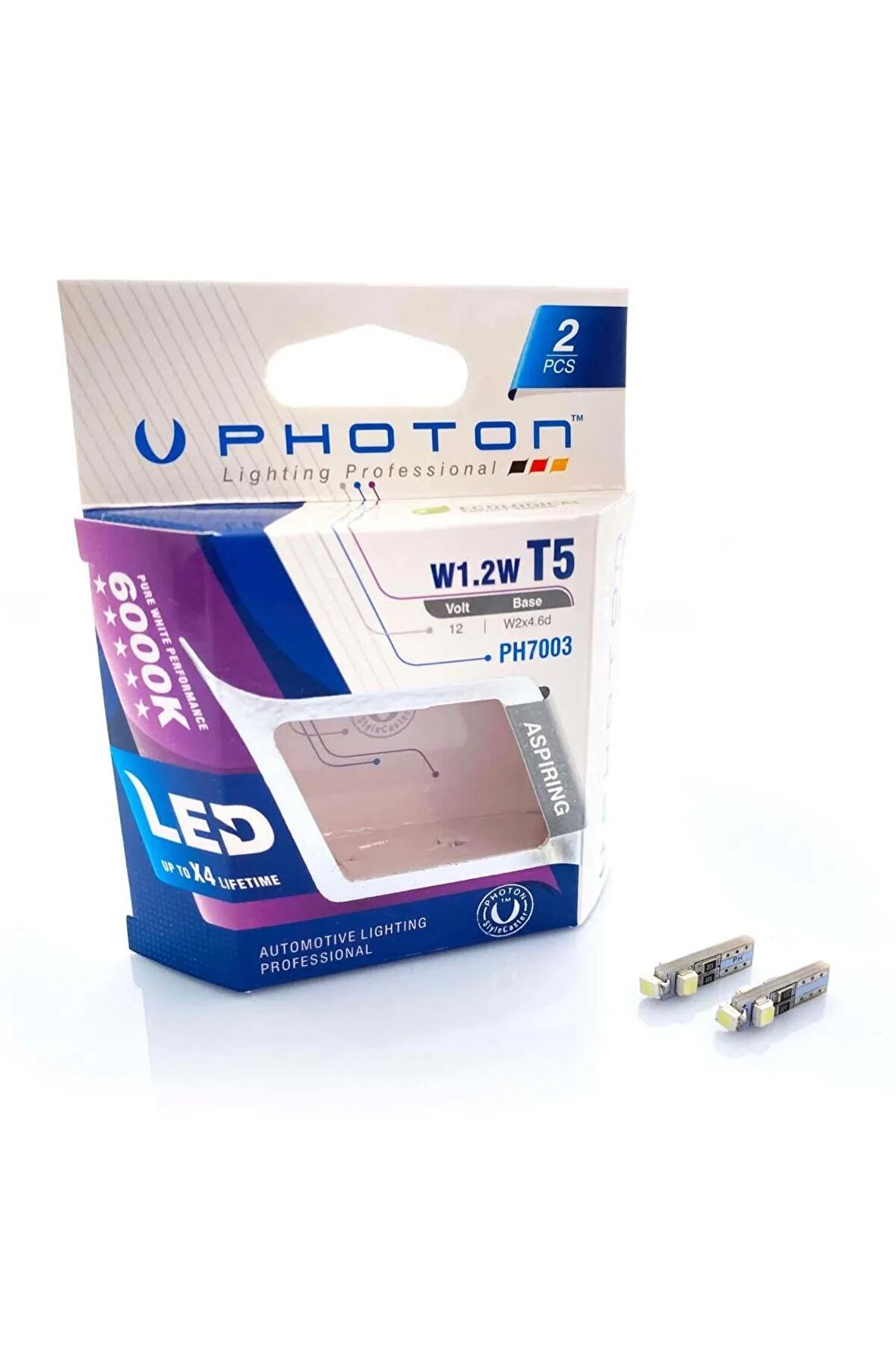 T5 12V 1.2W 3 SMD LED